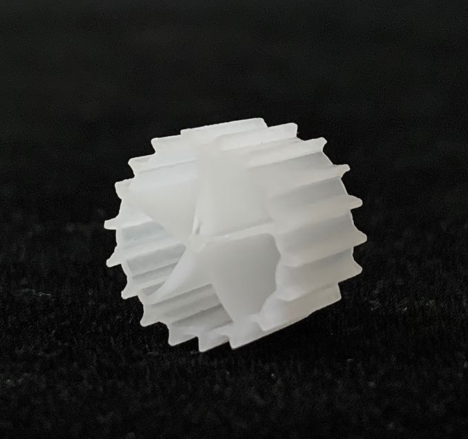 حامل های Virgin HDPE Bio MBBR Bio Media White 10X7mm 0